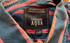 Crimsoune Aqua Striped Shirt