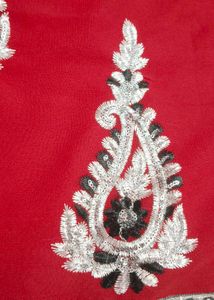 Maroon Work Saree