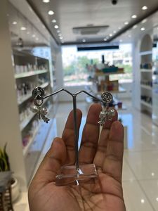 Pearl &amp; Crystal Bow Drop Earrings