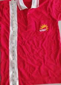 Sawan Red Polo Shirt - Small T Shir