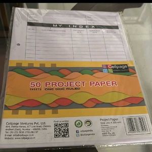 2 Set Of 50 Sheet Project Papers Packed