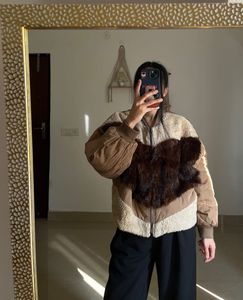 Brown Faux Fur Puffer OVERSIZED Jacket