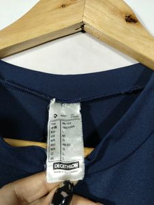Decathlon Navy Blue Printed T-shirt (Men)