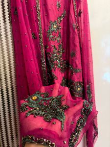 Magenta Embellished suit set