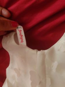 White Frill Lave Frock