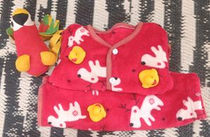 Red Woolen Outfit