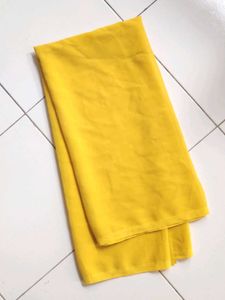 Bright Yellow Chiffon Fabric