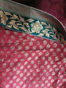 Elegant Red &amp; Gold Sari
