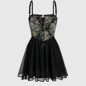 Floral Corset Mini Dress