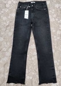Zara Black Straight Leg Jeans