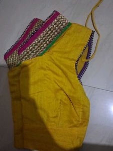 Yellow Embellished Blouse