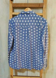 Polka Dot Button-Down Shirt size-36