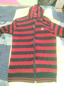 Striped Zip-Up Hoodie