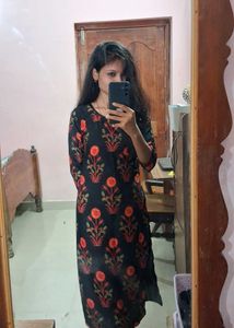 Black Longline Kurti