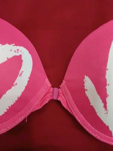 Pink &#39;LOVE&#39;  pushup multifunctional Bra