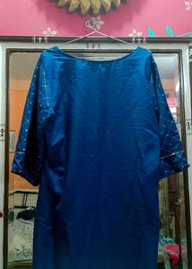 Elegant Blue Dot Kurta