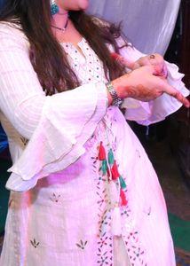 Embroidered Kurti with Tassels