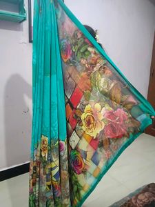 Floral Print Saree