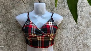 92. Plaid Crop Top