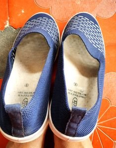 Blue Slip-On Loafers Size 8