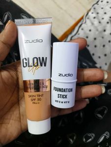 zudio foundation stick and spf skin tint