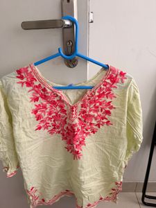Embroidered Kurti for college wear