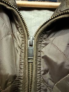 Lacoste Quilted Olive ZipUp Jacket