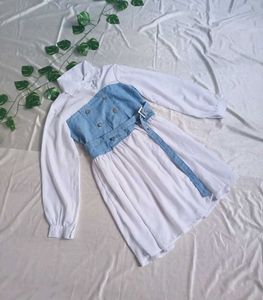 Denim Corset Style Dress