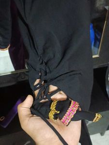 Black Sharara Suit With  Pink Dupatta