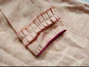 Khadi Office Wear Kurta With Beautiful Embroide