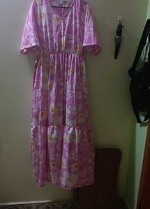 Pink Floral Gown