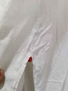 Elegant White  W Kurta