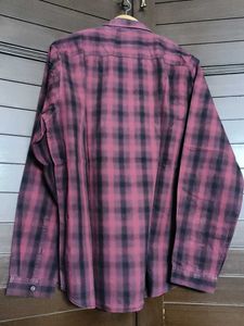 Van Heusen Men Red Checked Flannel Shirt