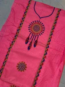 Unstitched Cotton Suit Material