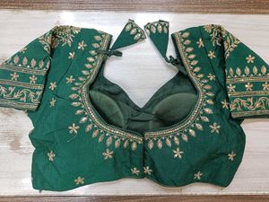 Sabyasachi Embroidered Green Blouse