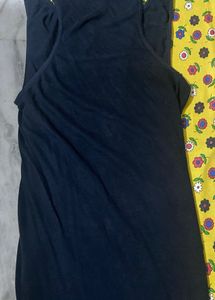 Black Long Tank Top Only @rs99