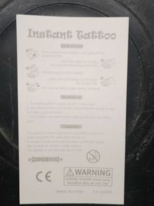 Temporary tattoo- Butterfly and flower