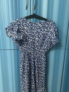 Beach Floral Print  Dress-L Size