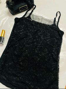 Black Lace Cami Top