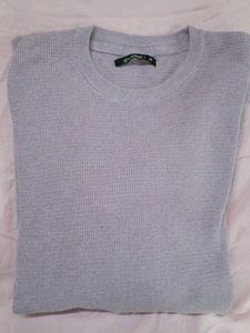 Lavender Knit Pullover Sweatshirt