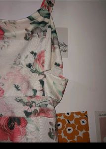 Floral Dress With Cut Designs