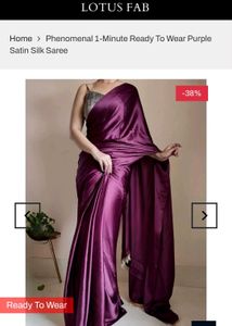 ReadyToWear Purple Saree
