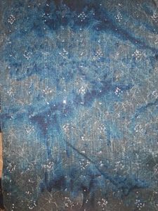 Peacock Blue Ethnic Saree