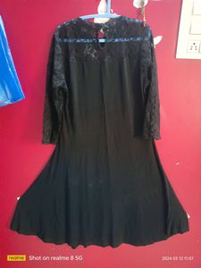 Elegant Black Lace Dress