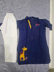 Embroidery Kurta Pyajama For Kids