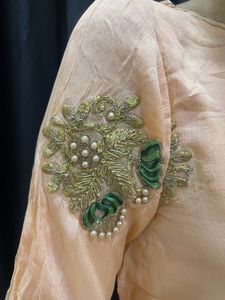 Peach Kurta And Pants