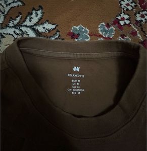 Brown H&amp;M Basic Tee