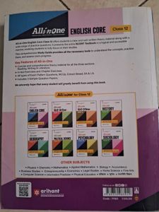 All In One CBSE Class 12 English Core Guide Book