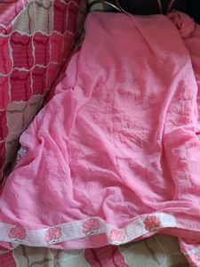 Party Wear Pink Saree