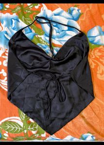 Satin Backless Top